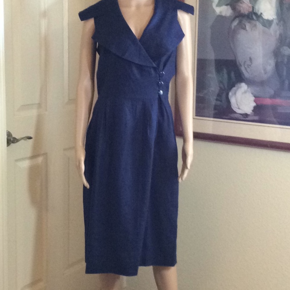Lloyd Williams Linen Dress Sz 8